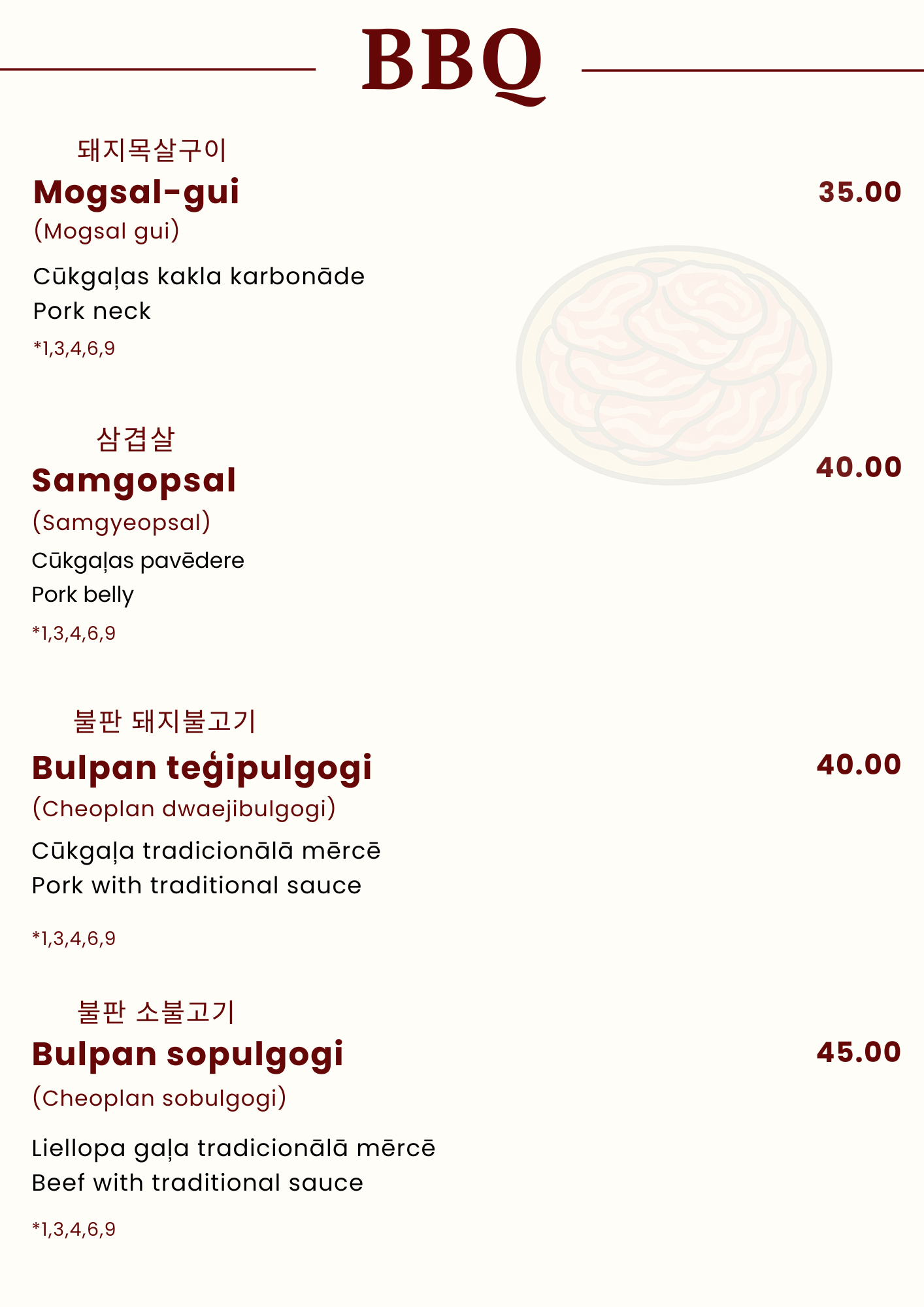 Menu Page 21