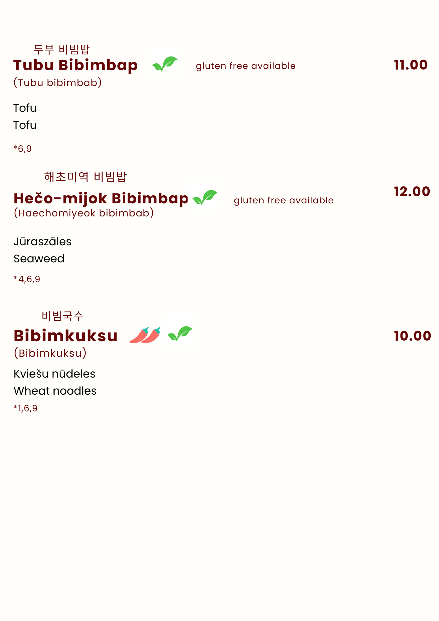 Menu Vegan 4